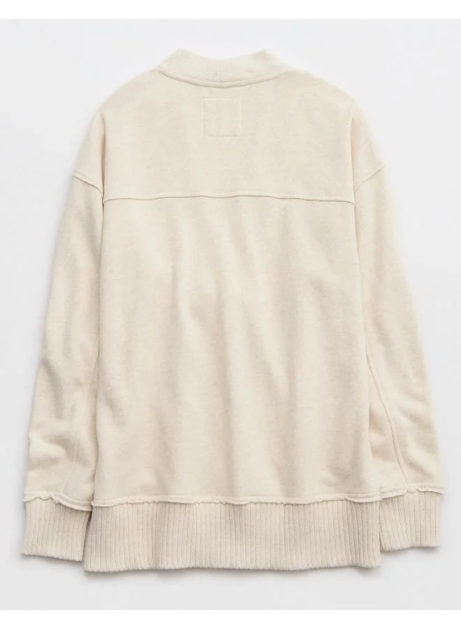 آري من امريكان ايجل Essential Aerie Fleece Cardigan