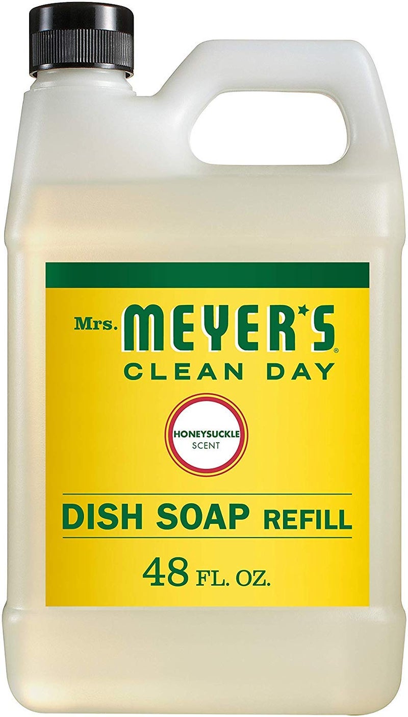 Mrs. Meyer's MRS MEYERS CLEAN DAY Liquid Dish Soap Refill Honeysuckle 48 fl oz - Image 3