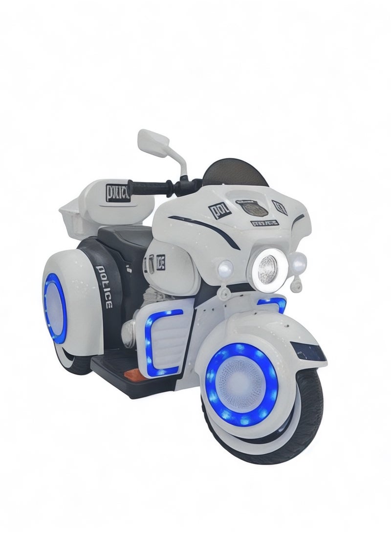 Cute ninos Electric kids bike with two motors and 12V battery with LED lights and USB and AUX music system for a fun and safe driving experience  - Image 1