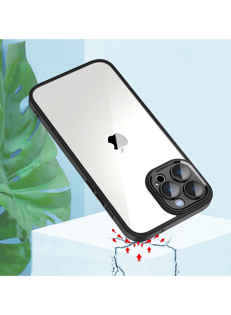 حافظة واقية من الصدمات لهاتف آيفون 11 برو ماكس 6.5 مصنوعة من السيليكون وممتصة للصدمات ومتينة للغاية وآمنة للغاية للكاميرا، وهي الحل الأمثل باللون الأسود - Image 4