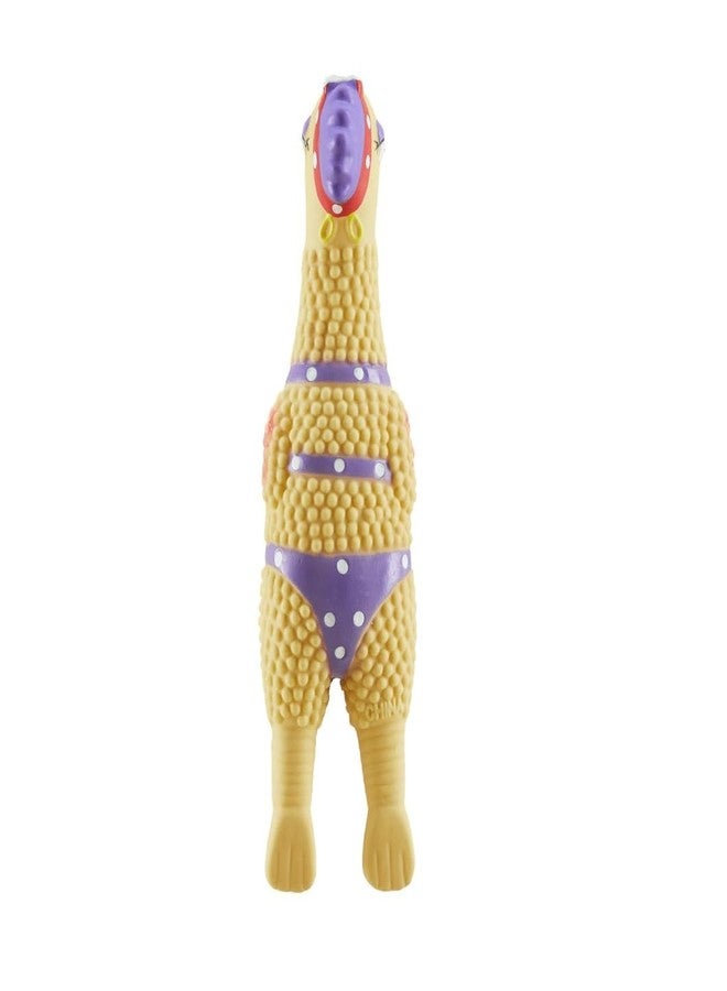PUREPET 12 Inch Large Rubber Chicken Dog and Pet Toy Classic Henrietta or Earl in Beach Wear Latex Squawkers (12 Inch Henrietta) - Image 4