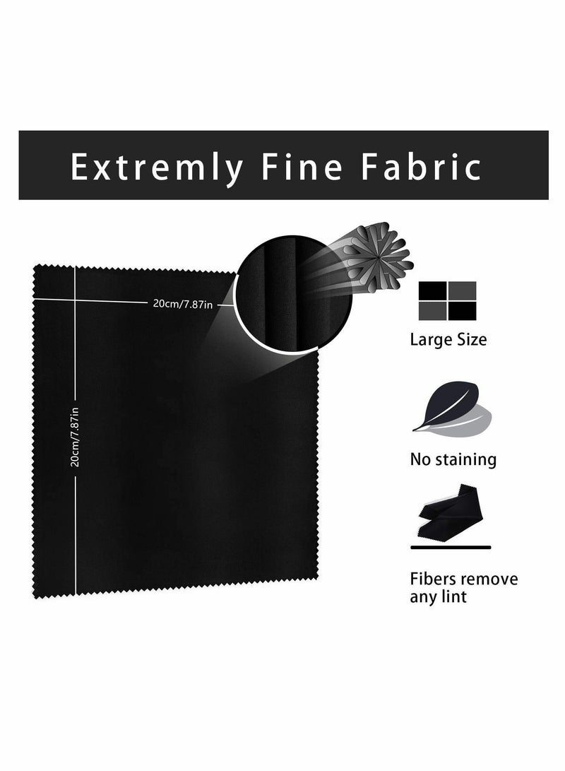 Y&D Microfiber Cleaning Cloth,Glasses Cloth Cleaner 20x20cm for Cellphones Tablet Laptop Camera Lenses HD Screens - Image 2