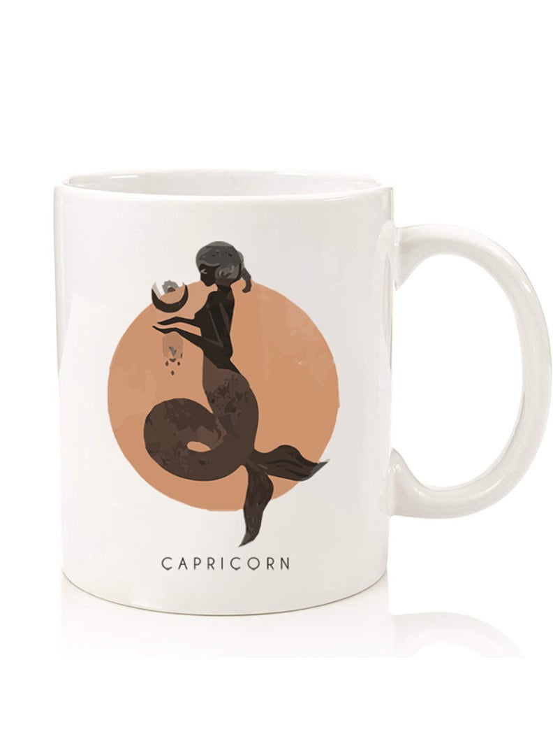 Theodor Premium Quality Two Sided Printed Coffee Mug Tea Cup For Home Office, Kids Men Women Capricorn - Image 1
