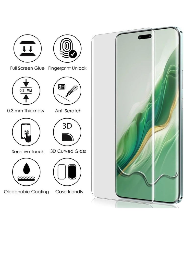 Generic Full Glass Screen Protector For Oppo Realme GT 6 / Realme GT 6T UV Tempered Glass Full Glue Cover Screen Protector For Fingerprint Unlock Screen Glass Fi  - Image 5
