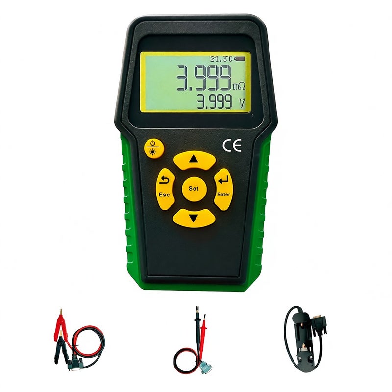 Battery Internal Resistance Tester Automatic shutdown Battery Analyzer Large Digital Dispaly Screen with Backlit Battery Voltage Detector - Image 1