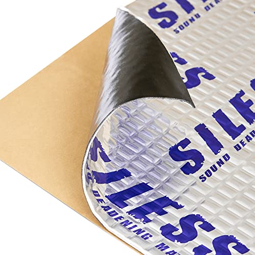 Siless 50 mil (1.3mm) 52 sqft Car Sound Deadening mat - Butyl Automotive Sound Deadener - Noise Insulation and Vibration Dampening Material ( 52 sqft) - Image 1
