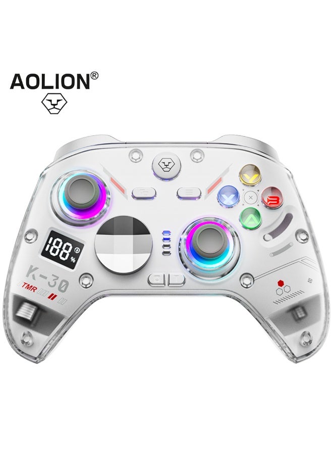 AOLION K30 TMR Hall Effect Game Controller – Esports Grade Anti-Drift Joystick, Dual-Trigger 256-Level Linear Feedback, Dual-Height Swappable Thumbsticks for PC, Switch, Mobile & Console - Image 1