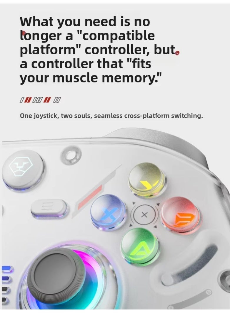 AOLION K30 TMR Hall Effect Game Controller – Esports Grade Anti-Drift Joystick, Dual-Trigger 256-Level Linear Feedback, Dual-Height Swappable Thumbsticks for PC, Switch, Mobile & Console - Image 5