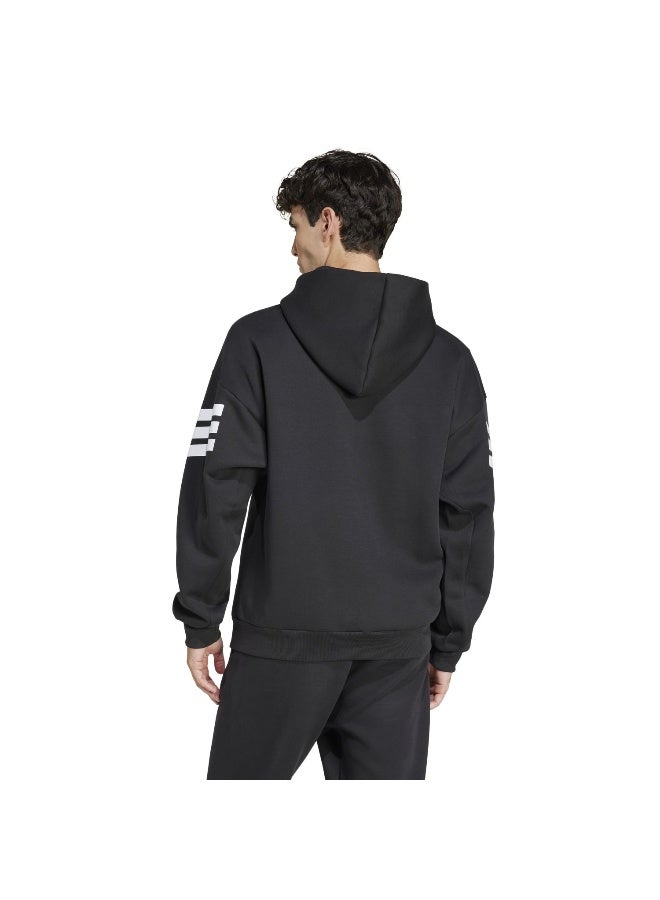 Adidas M Fi 3S Fz Black Training Track Tops For Men XS  - Image 3