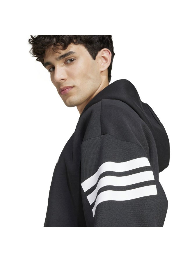 Adidas M Fi 3S Fz Black Training Track Tops For Men XS  - Image 5