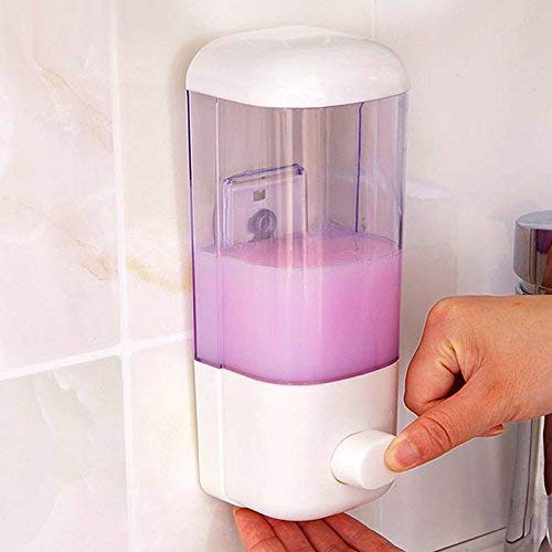Shopper52 A101 Wall Mounted Suction Cup Soap Liquid Hand Wash Dispenser - Image 1