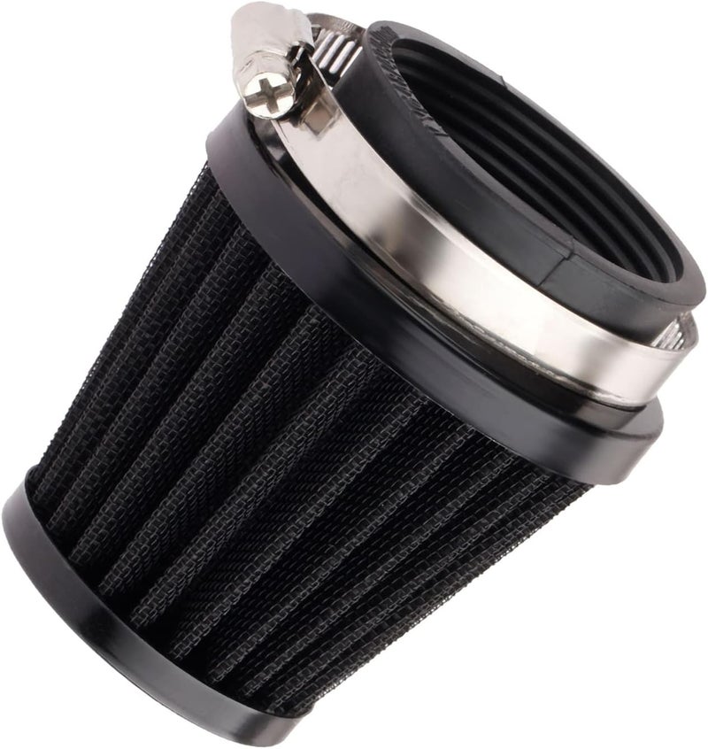 Mtsooning Universal Air Filter, 50mm Motorcycle Cone Intake Breather Cleaner Replacement for ATV Kart Dirt Pit Bike Motorcycle, Scooter, Minibike - Image 1