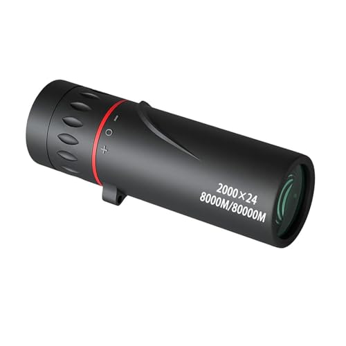 WenTigDY Mini Telescope for Adults,2000X24 Monocular Focus Optics Telescopes onocular Power Monocula,Waterproof Mini Monocular Telescope 8000M/80000M for Sporting Events,Concerts,Camping,Scope,Travelling,Black - Image 1