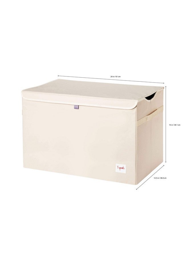 3 sprouts Large Toy Chest For Kids With Lid And Handles Collapsible Toy Storage Bin/Trunk/Box/Basket Organizer For Boys & Girls Playroom Nursery Rhino  - Image 2