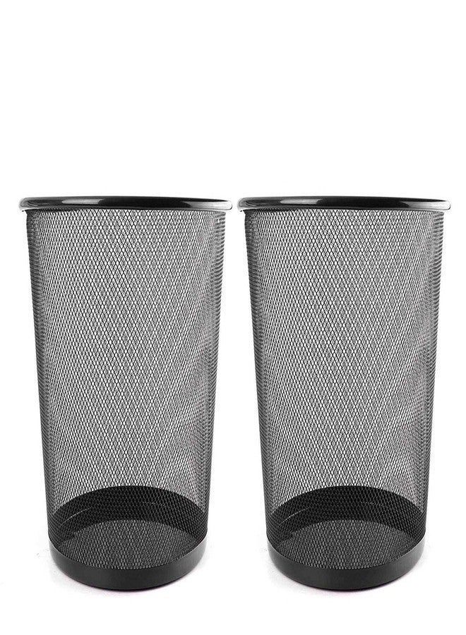 VeleSolv (Pack Of 2 Metal Mesh Open-Top Dustbin For Office Use & Home/Multipurpose (Small, Black) - Image 1