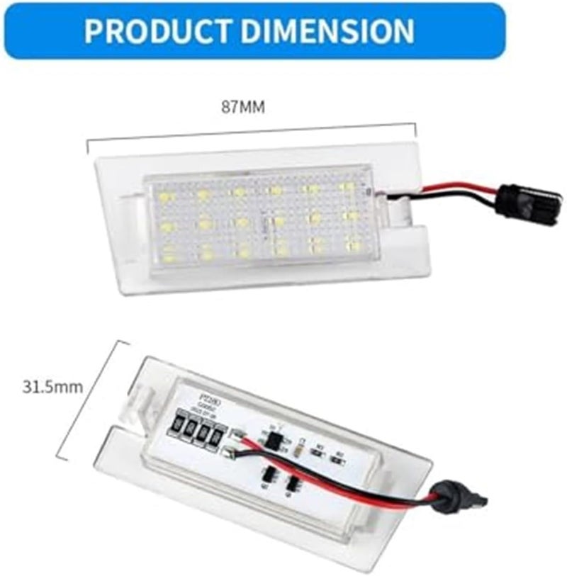 Wivplex 2Pcs Canbus License Plate Light for Jeep Cherokee - Image 2