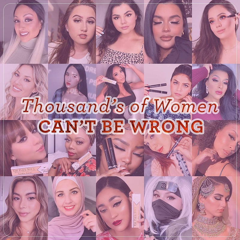 The Flick Stick ختم كحل الأجنحة لعيون القطة السريعة والسهلة، كحل مقاوم للماء ومضاد للتلطخ، أداة مكياج قوالب عيون القطة، كحل سائل (10 مم كلاسيكي، أسود منتصف الليل) - Image 5