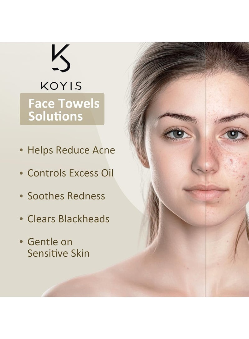 KOYIS Face Towels Disposable Biodegradable Dry Wipes for Sensitive Skin,Plant Long Fiber Facial Cotton Pad Towels for Washing Face,Skincare and Makeup Remover,With Dust-proof Magnetic Cover,30x25 CM(58 pcs)  - Image 4