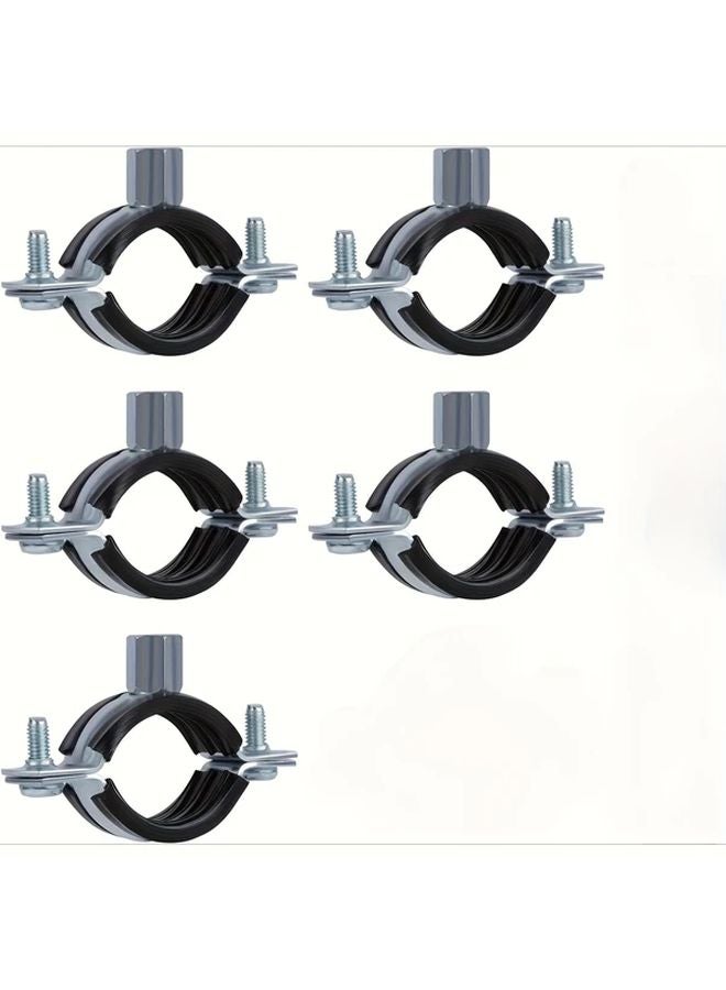 5pcs Heavy Duty Galvanized Iron Pipe Hanger System Adjustable Height Angle Corrosion Resistant - Image 2