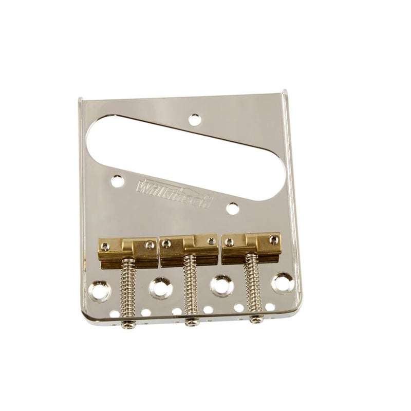 Wilkinson Sword Wilkinson Vintage Bridge Tele Staggered Saddle Nickel Allparts TB-5129-001 - Image 4