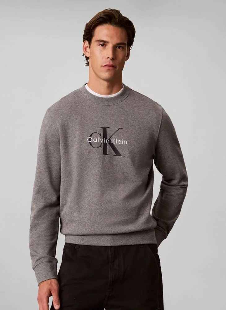 Cotton Terry Monogram Sweatshirt