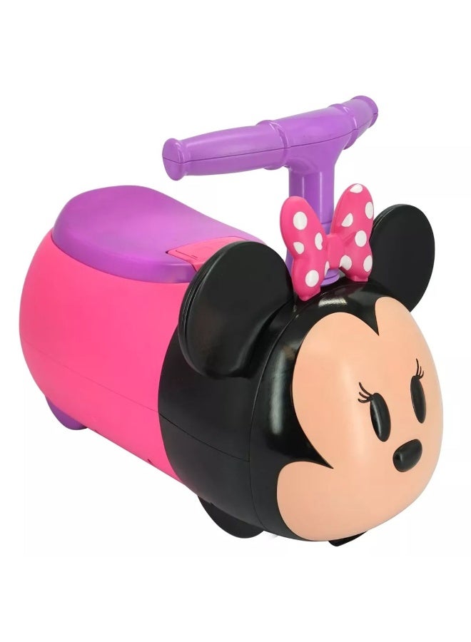 Kiddieland لعبة ركوب كيدي لاند ديزني ميني ماوس مع أضواء وأصوات زوم ميني (48.26 × 28.91 × 34.29 سم، وردي/أسود) - Image 2