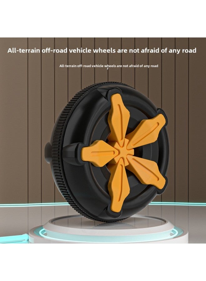 Children's Electric Excavator Toy Car Children's Seatable Hook Machine Engineering Car Large Boy Remote Control Excavator-Color:[Guardrail Electric/Sliding Dual-Purpose + Push Handle] Blue ☆ Manual Digging Arm + Light Music-Proportion:Official Standard  - Image 4