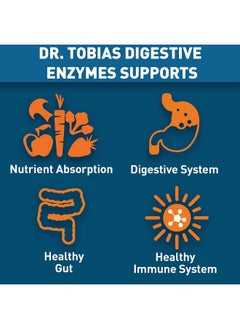 Dr. Tobias Digestive Enzymes With Probiotics Prebiotics And Postbiotics Bromelain Amylase Lipase For Better Digestion & Immune Function 60 Capsules 30 Servings (2 Daily)  - Image 4