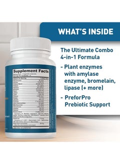 Dr. Tobias Digestive Enzymes With Probiotics Prebiotics And Postbiotics Bromelain Amylase Lipase For Better Digestion & Immune Function 60 Capsules 30 Servings (2 Daily)  - Image 3