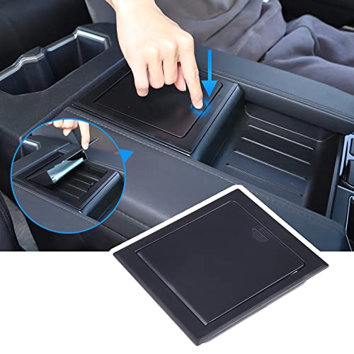 LLKUANG Car Center Console Dash Table Storage Tray Compatible with Toyota Tundra 20222025 ABS Dashboard Organizer Phone Holder Cradle Accessories Armrest Hidden Storage Box - Image 1