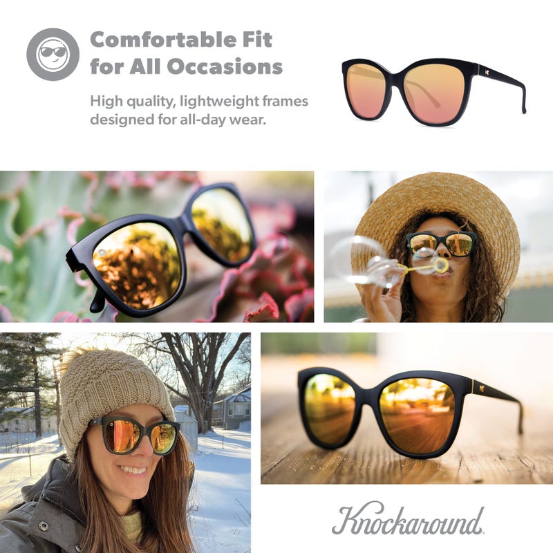 Knockaround Deja Views Polarized Cat Eye Sunglasses for Women & Men - Trendy Sunglasses - UV400 Protection - Image 5