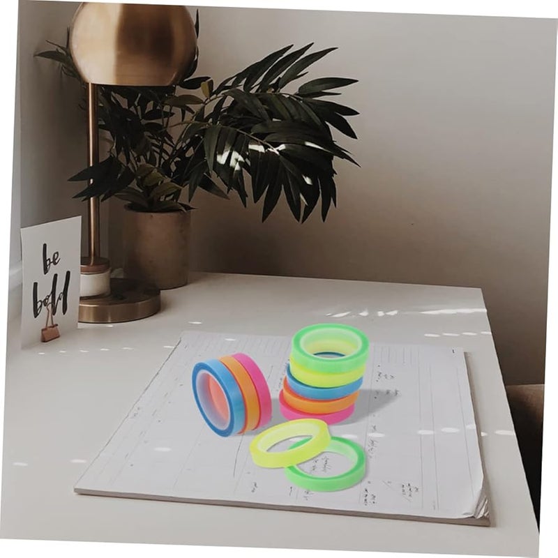 VILLCASE أشرطة تمييز ملونة متنوعة 20 لفة لتحديد الكتب والمشاريع المدرسية والقراءة - Image 5