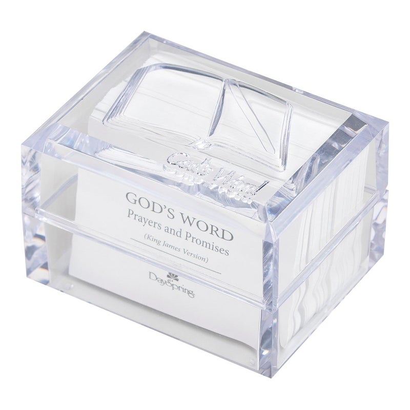 DaySpring - God's Word Promise Box: Prayers and Promises (King James Version) - Large Print Cards with Scriptures and Prayers (T9656) 3 3/4" x 2 1/2" x 2 3/4" - Image 1