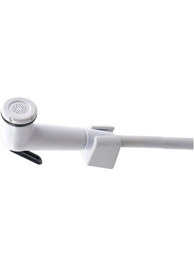 A TO Z A to Z PVC Polished Health Faucet Set with PVC Flexible Tube Wall Hook (Ivory, 1mtr)  - Image 3