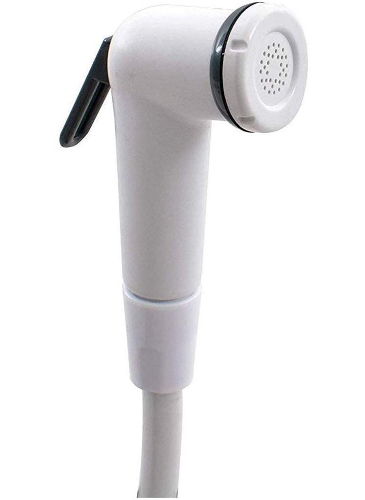 A TO Z A to Z PVC Polished Health Faucet Set with PVC Flexible Tube Wall Hook (Ivory, 1mtr)  - Image 2
