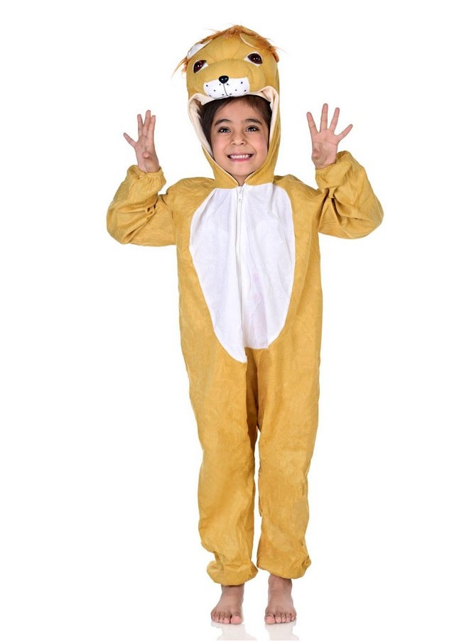 بوك ماي كوستيوم زي تنكري للأطفال من BookMyCostume بتصميم أسد وحيوان | هندي، من ٧ إلى ٨ سنوات  - Image 1