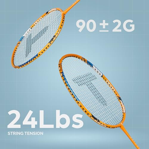 TANSO Astral 1.0 Composite Strung Badminton Racquet with Free Full Racquet Cover (90 Grams, Jointless, High Strength Aluminium Frame, Carbon Fibre Shaft, 24 Lbs Tension) - Image 4