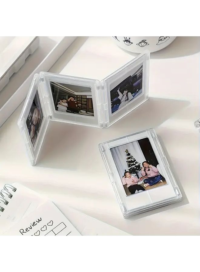 5pcs Transparent Magnetic Photo Frame Set 3 Inch Fridge Album For Fuji Film Photos Home Office Decor - Image 5