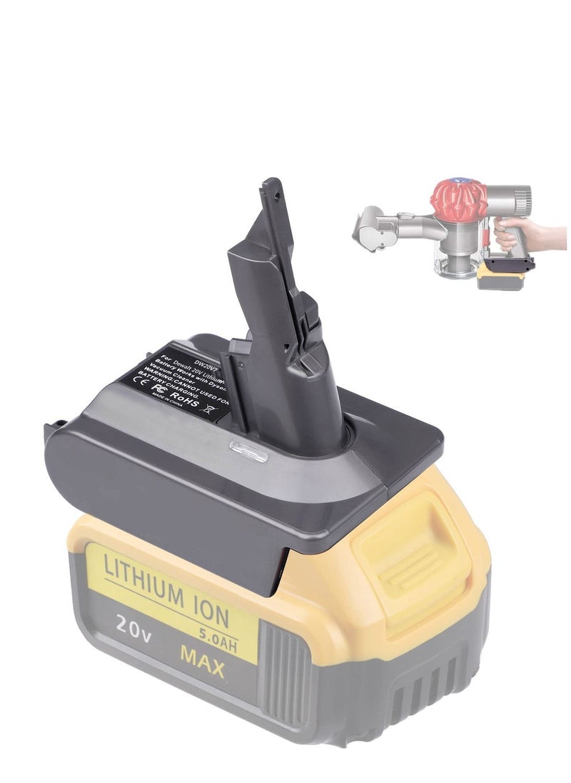 SYOSI - V7 Battery Adapter for Dewalt 20V Lithium Converted to Replace Dyson Battery, Use Series Vacuum Cleaners Animal Absolute Fluffy HEPA Cordless Stick(DW20V7 ONLY) - Image 1