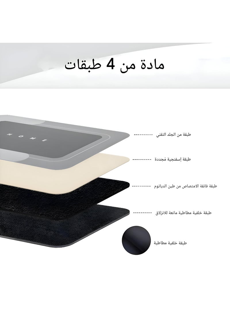 Non-Slip Mat - Premium U-Shape Shower Accessory, Features Quick-Drying Fabric And Fire Resistance, Designed To Prevent Tearing And Shrinking, Easy To Keep Clean At 40X40 ,  60Cm