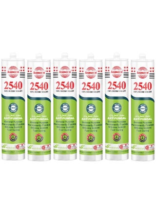 Asmaco 2540 Silicone Sealant - Grey - 280 Ml - Set of 06 - pzsku/ZFB9C44B37794FE01C641Z/45/1747049091/57ce96d8-58a0-4db6-ae25-dd585b36c9cc