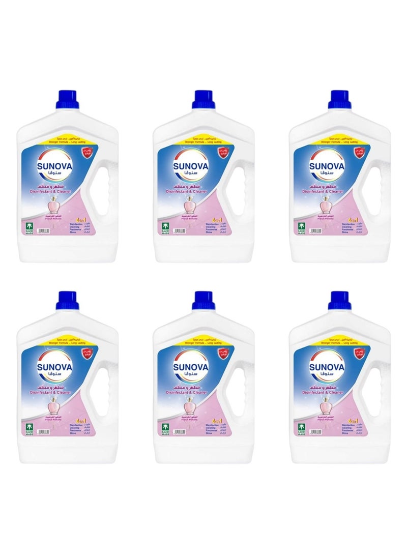 French Perfume Scented Disinfectant and Cleaner 3L * 6 Pack
