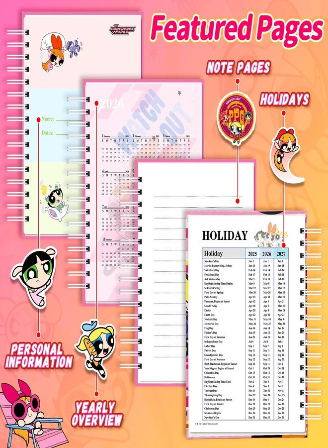 CoCube+ Officially Licensed Spiral Notebook for Girls - Fun Hardcover Journal with Colorful Cover, 202 Pages for Writing, Notes, School or Diary - Cute Cartoon Design, Ideal Gift for Kids, Teens, Fans - Image 4