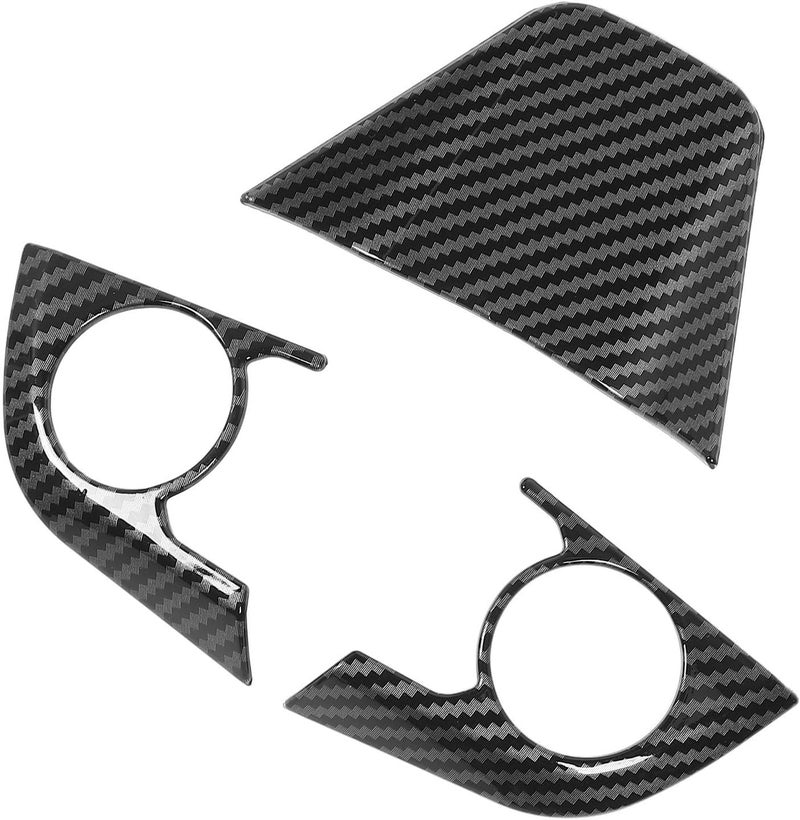 Steering Wheel Panel Trim Carbon Fiber Style, 3 Pcs Decorative Decals for Camry XV70 2018 to 2024 - Durable ABS Material, Easy Peel and Stick Installation, Interior Upgrade - Image 5