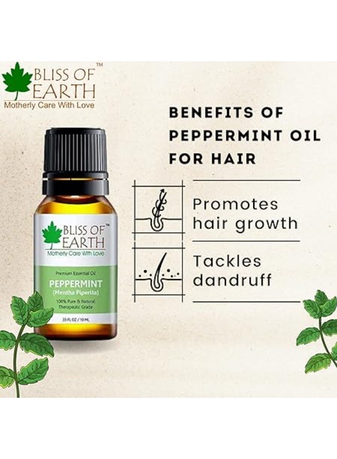 BLISS OF EARTH Peppermint Essential Oil 2x10ml - Image 3