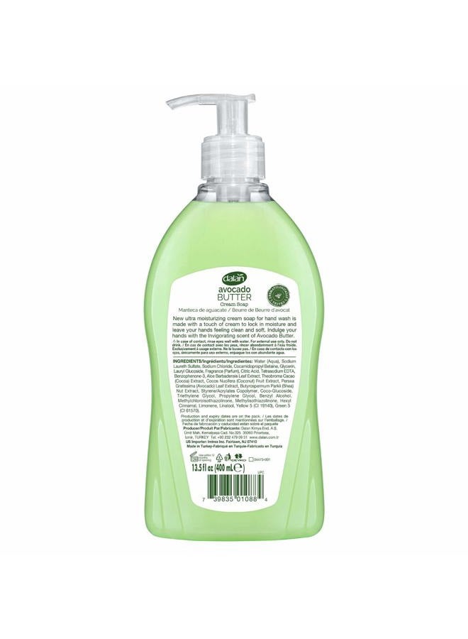 Dalan Avocado Butter Cream Ultra Moisturizing Liquid Hand Soap for Dry and Fresh Hands Feeling Clean and Soft (13.5 Fl Oz / 400 mL (Pack of 3)) - Image 2
