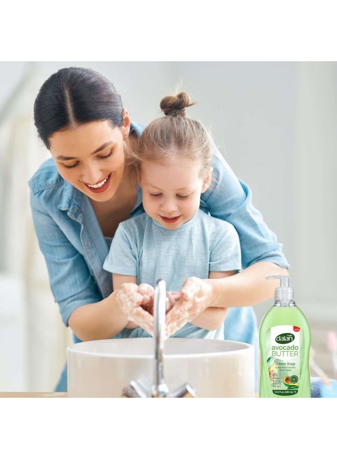 Dalan Avocado Butter Cream Ultra Moisturizing Liquid Hand Soap for Dry and Fresh Hands Feeling Clean and Soft (13.5 Fl Oz / 400 mL (Pack of 3)) - Image 5