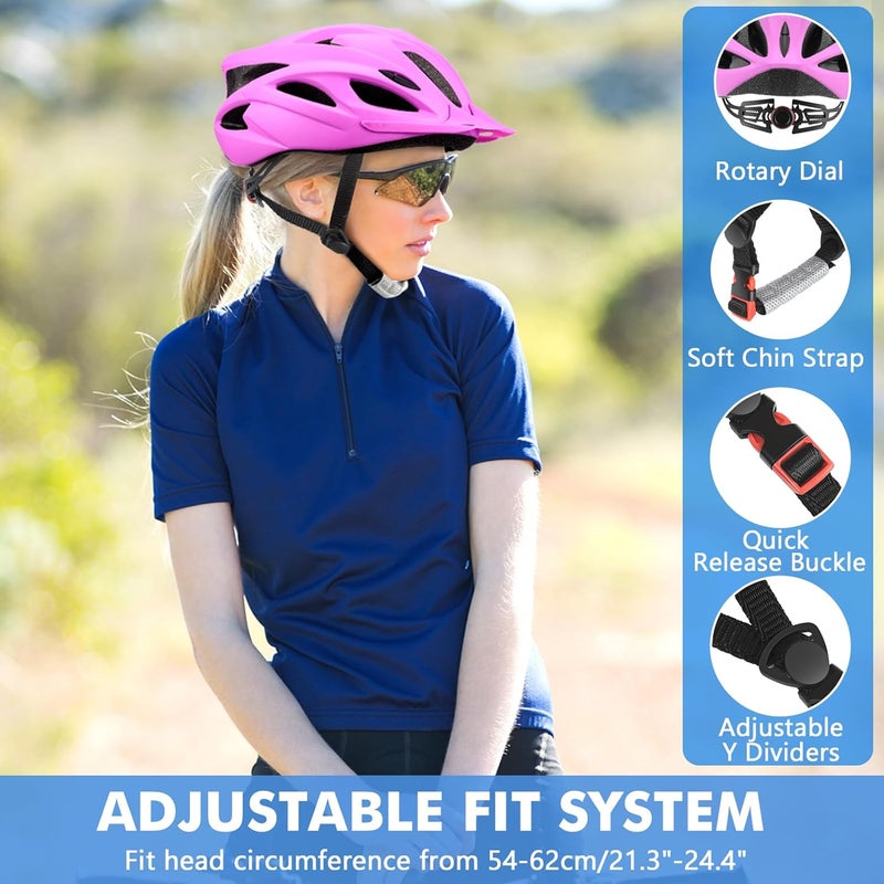 Zacro Adult Bike Helmet Lightweight for Men Women Comfort with Pads&Visor, Certified Bicycle Helmet for Adults Youth Mountain Road Biker - Image 3