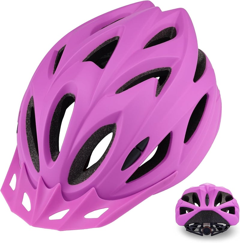 Zacro Adult Bike Helmet Lightweight for Men Women Comfort with Pads&Visor, Certified Bicycle Helmet for Adults Youth Mountain Road Biker - Image 1