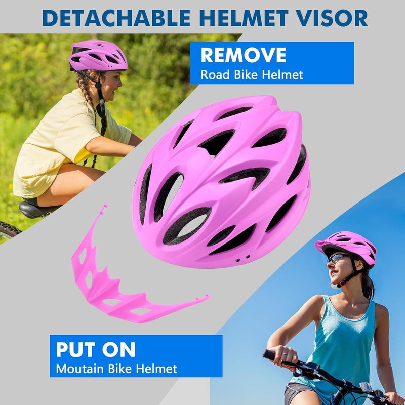 Zacro Adult Bike Helmet Lightweight for Men Women Comfort with Pads&Visor, Certified Bicycle Helmet for Adults Youth Mountain Road Biker - Image 5